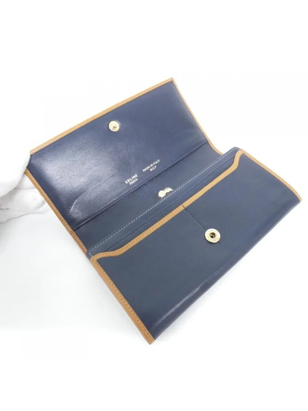 Celine Vintage Wallet Navy